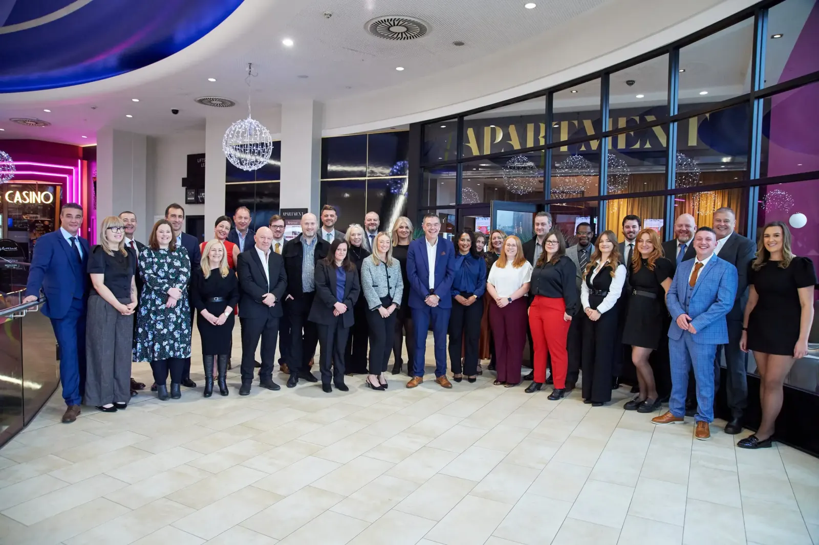 The Alconex team together at an awards evening